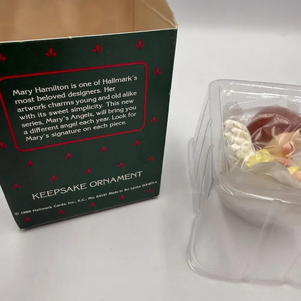 Vintage 1988 Hallmark Mary's Angels Buttercup Keepsake Ornament #1 in Series IOB